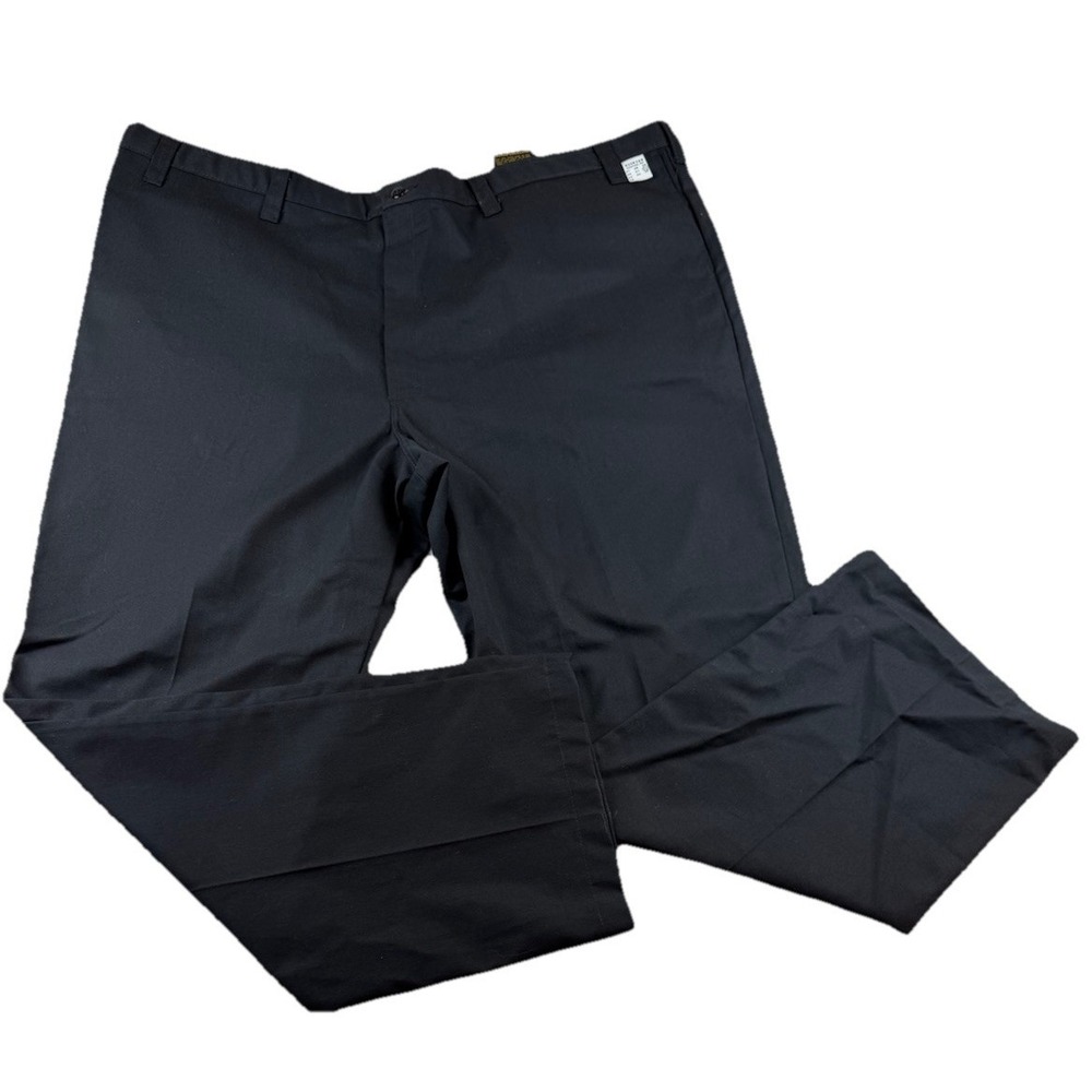 Dickies Uniform Work Pants Mens 50 UU Black Flat Front Straight Leg - New